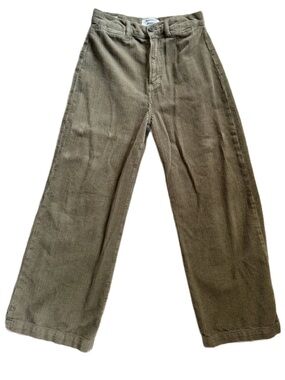 Reformation Logan Ultra High Rise Wide Leg Corduroy Pants